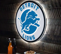 Detroit Lions LED Wall Decor