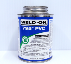 Weld-On 795 PVC Clear (8 fl oz)